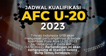 Jadwal Kualifikasi Afc U-16 2024